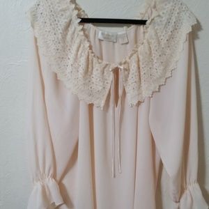 Vintage Victoria's Secret Gold Label Sheer Cream